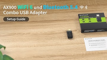 BrosTrend AX900 WiFi 6 and Bluetooth 5.4 Combo USB Adapter Setup Guide
