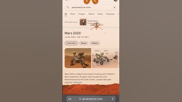 Google search: Ingenuity or Perseverance rover on Mars #shorts #nasa #google