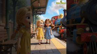 Magical Train Adventure 🚂✨  Izza &amp; Tiram Heartwarming Story  Pixar Style #disney