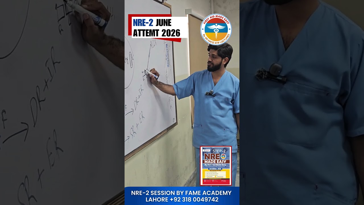 NRE-2 June 2026 Session – First Aid Made Easy Academy Lahore #drhafizatif #pmdc #nre #nrestep2