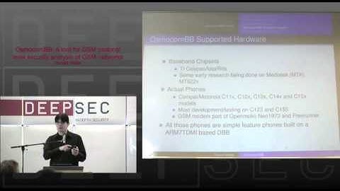 DeepSec 2010 OsmocomBB A tool for GSM protocol level security analysis of GSM networks