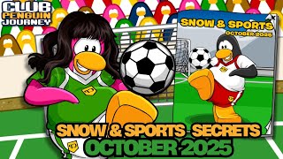 October 2025 Snow Sports Catalog Secrets Club Penguin Journey