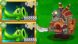 Plants vs Zombies 2  - Super Plant Pea Vine Max Power Up Level Mastery 2222222