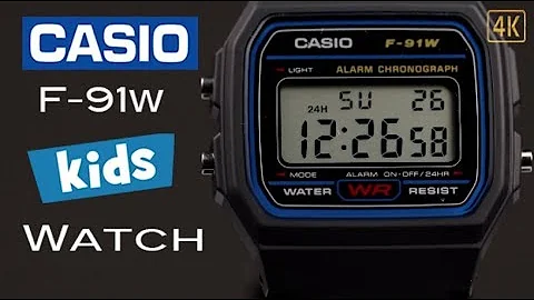 Casio F-91W Kids Watch Review 4k