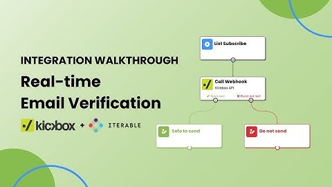 Real-time Email Verification Using Iterable Journeys