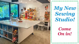 My New Sewing Room Studio! || Full Tour with Lisa Pay