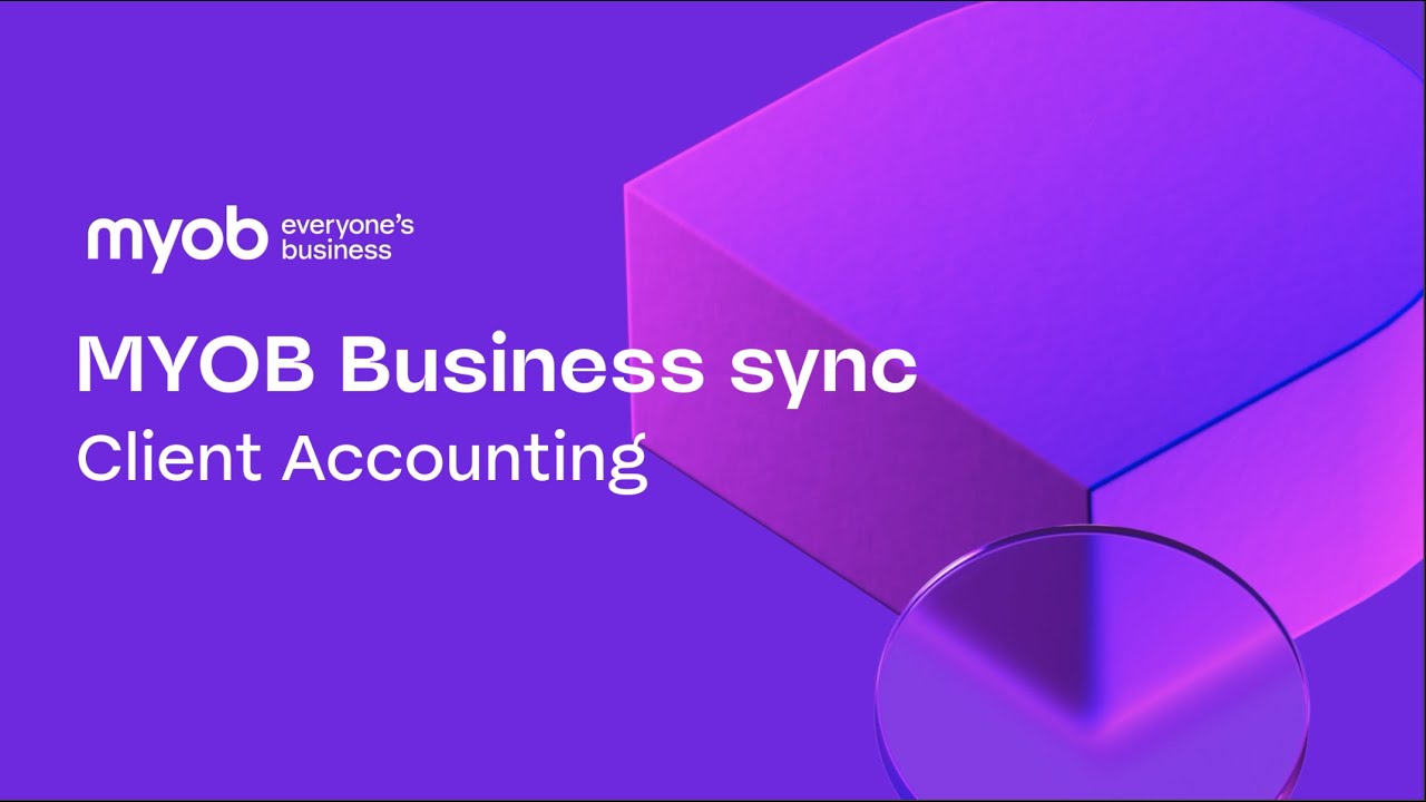 Client Accounting - MYOB Business sync (Setup)