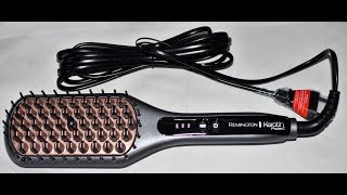Cepillo Alisador Straight (con Queratina y Aceite de Almendras), Remington  CB7480 Keratin Protect - YouTube