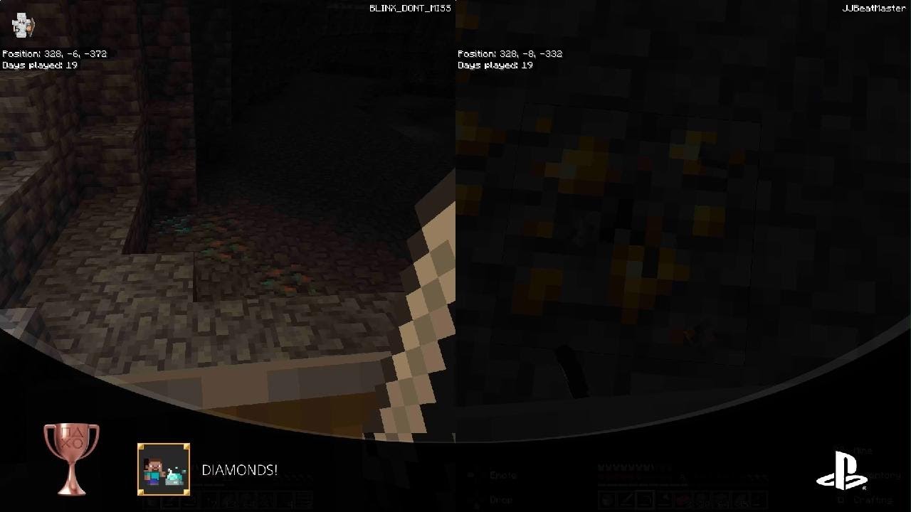 First diamonds in my minecraft hardcore - YouTube