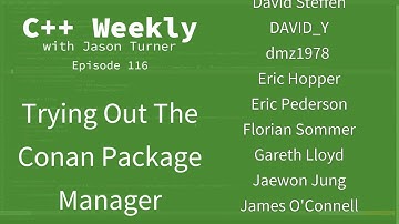 C++ Weekly - Ep 116 - Trying Out The Conan Package Manager