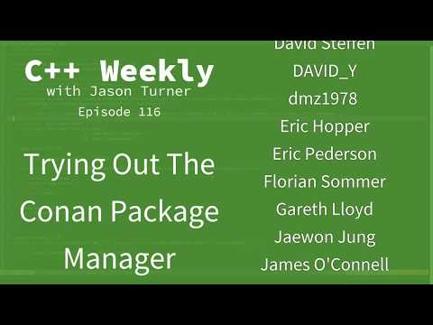 C++ Weekly - Ep 116 - Trying Out The Conan Package Manager