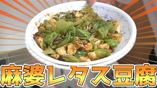 【実写】麻婆豆腐にレタス入れるだけでめちゃくちゃ美味いんだよなあ!?