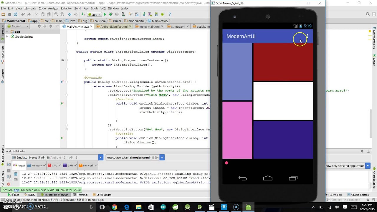 Coursera Lab 4 Modern Art - YouTube