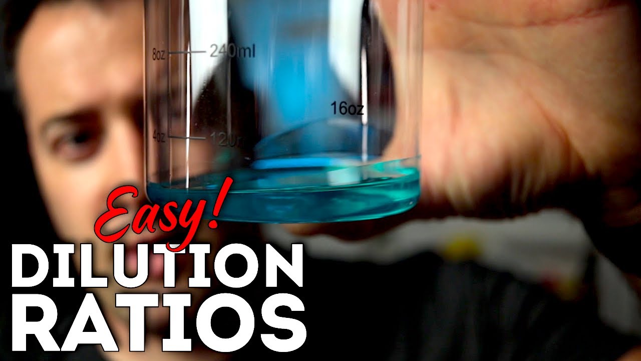 Making Dilution Ratios for Detailing Chemicals EASY! detailingtip 
