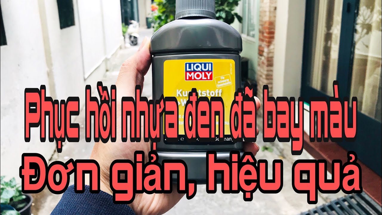 17. Phục hồi nhựa đen đã bay màu lâu năm thành màu đen... - youtube