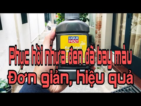 Video 17. Phục hồi nhựa đen đã bay màu lâu năm thành màu đen... - youtube