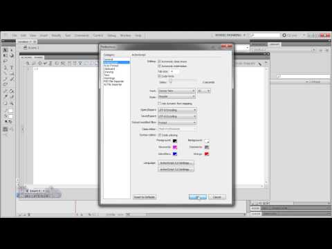 Flash CS4/CS5 ActionScript Tutorial: Changing ActionScript preferences