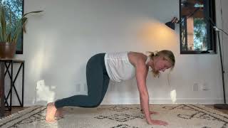 Bear plank hip dips