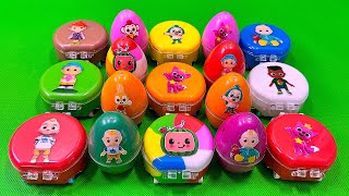 Picking Suitcase Cocomelon SLIME, Rainbow Pinkfong Eggs CLAY Coloring! Satisfying ASMR Videos