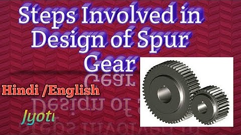 #JKTechSolutions  #Machine #Design  Design procedure for spur gear ||Machine Design||