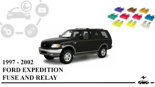 Fuse box diagram Ford Expedition (1996 - 2002) and relay with assignment and location