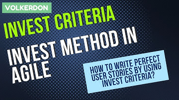 INVEST criteria in Agile