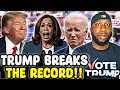 Huge record trump throws largest political rally ever seen in america  100000 in a blue state