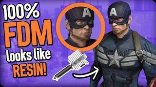 Ultimate detail 100% FDM Captain America. Resin-quality!
