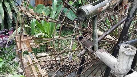 Mô hình cọn nước, guồng nước hay máy nước của người dân tộc ở Pù Luông