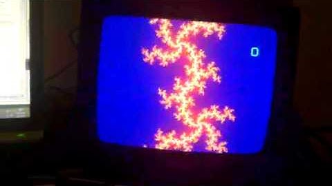 FPGA generated Julia fractal