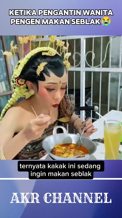 WHEN EATING SEBLAK AT A WEDDING