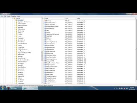 How to Show File Extensions in Windows 7 in Registry Editor