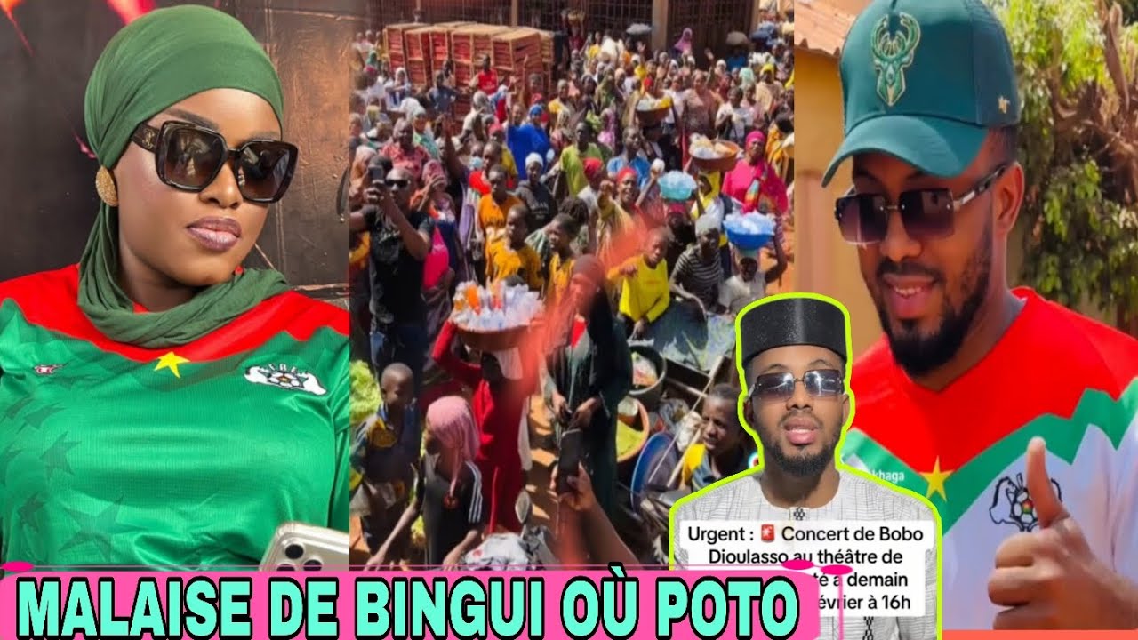 Le concert prévu de binguini_bakhaga et palmer au Burkina faso a été reporté à cause de santé bingui