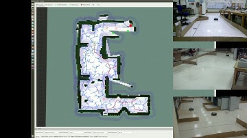 RRT Map Exploration, three robots, real test