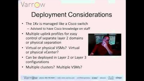 VMworld 2011: vsp3111 - CIsco Nexus 1000v: Architecture, Deployment and Management