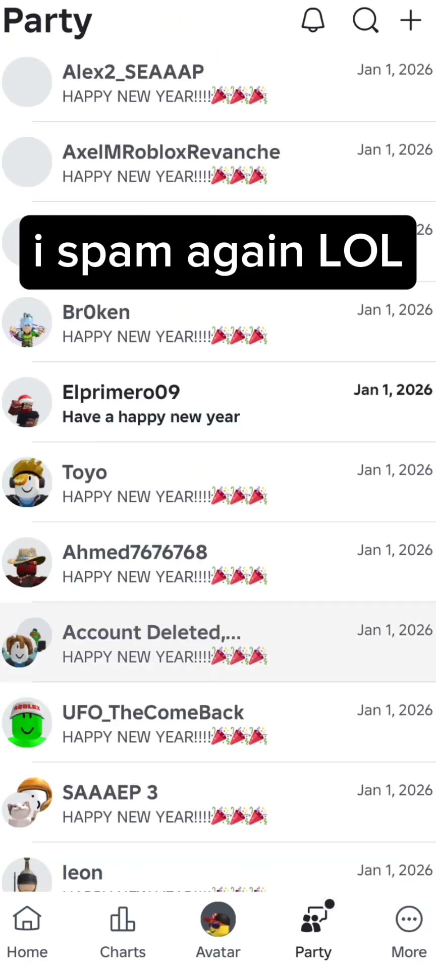 I Will Spam This Every Years Lol Roblox Newyear 2026 Robloxedit Oar2 