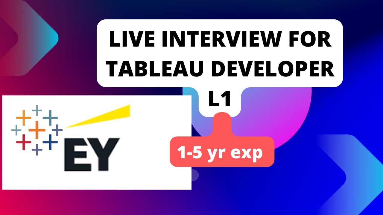 EY - Tableau developer L1 round - YouTube