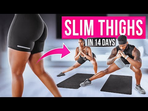 SLIM THIGHS IN 14 DAYS! | Beginner Home Leg Workout (No Jumping)
