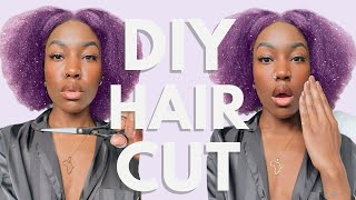 HOW TO CUT YOUR NATURAL HAIR AT HOME | Cut Afro Hair Yourself !