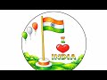 How to draw republic day drawing easy|republic day art|26januar art|
