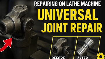 ⚙️ Universal Joint Repair on Lathe Machine | Precision Engineering in Action 🔧