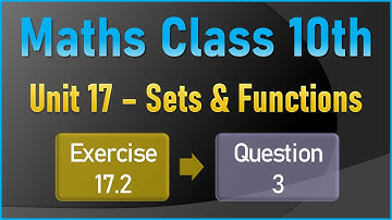 NEW Math 10th Exercise 17.2 Q.3 | SETS & FUNCTIONS |