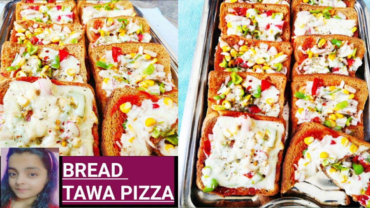 तवे पे ब्रेड पिज्जा बनाने की बहुत ही आसान रेसिपी bread pizza on tawa