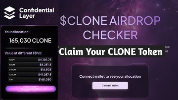 Confidential Layer Airdrop Claim Token | CLONE Airdrop eligibility check |Clone Airdrop not eligible
