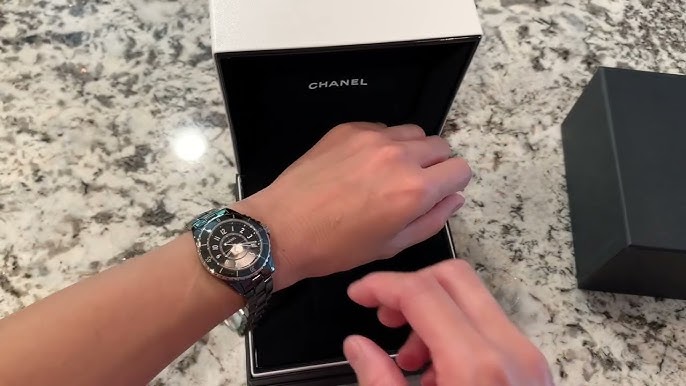 black chanel j12 watch box