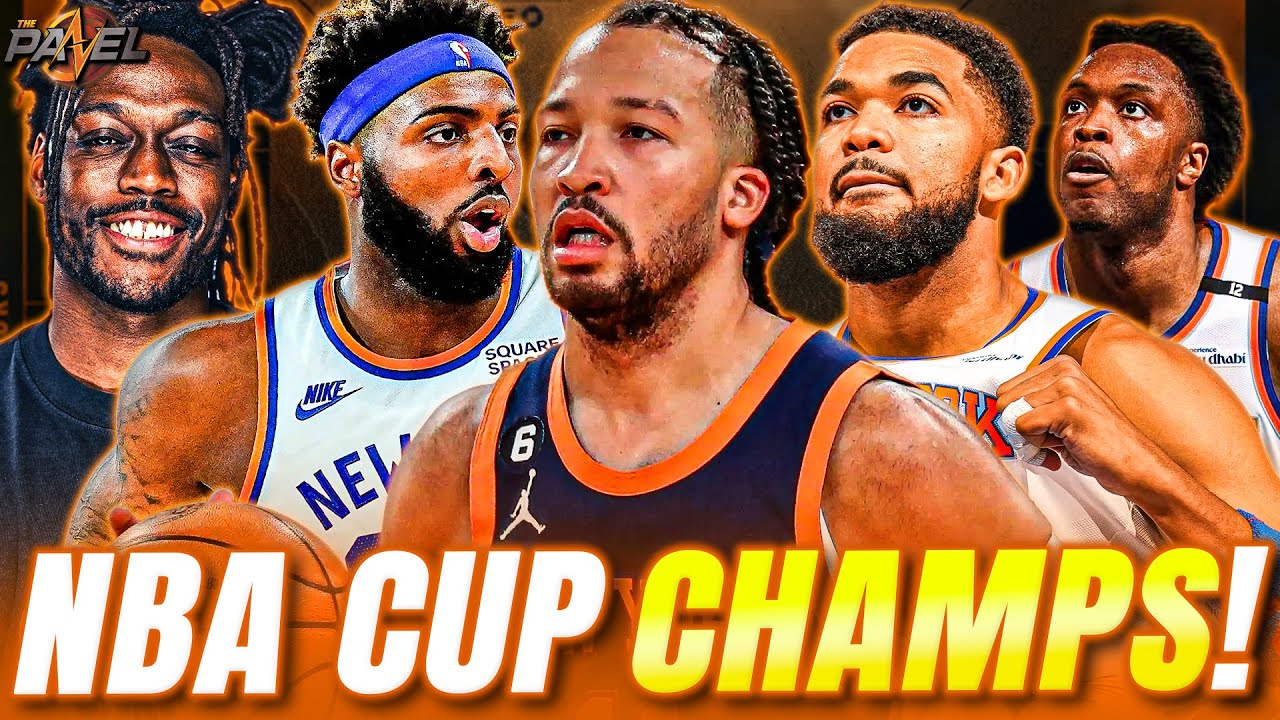 Knicks Beat the Spurs to Win the NBA Cup! Panel Reacts - YouTube