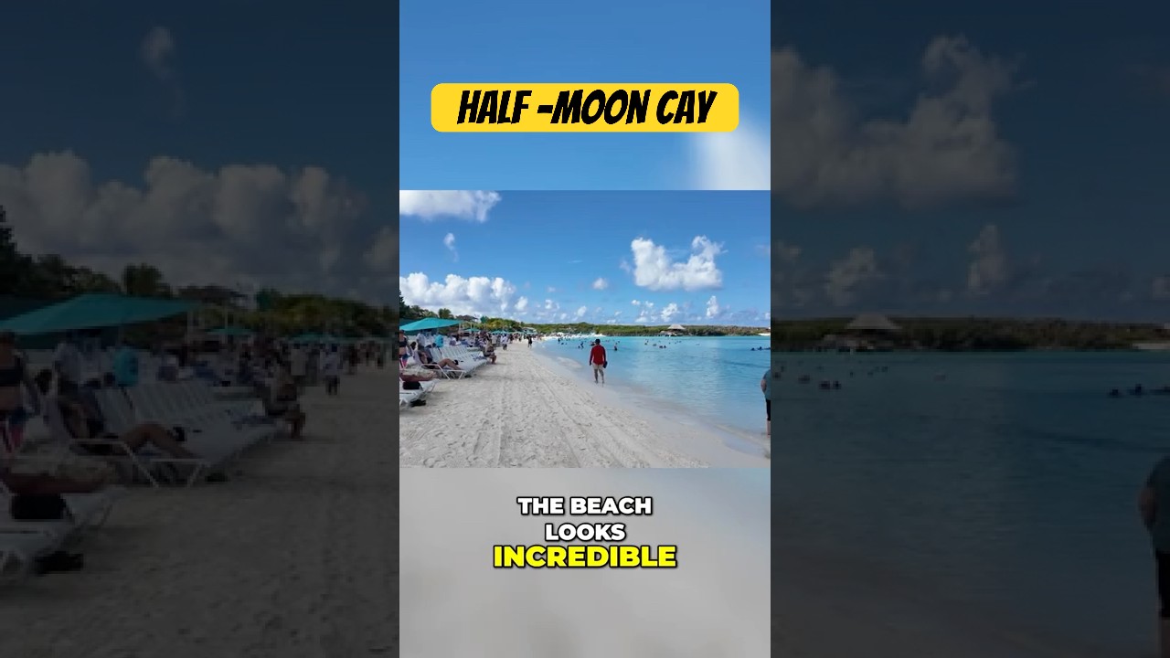 Half Moon Cay is Better Then Mahogany Bay Beach! Paradise Found! Incredible. #shorts #halfmooncay