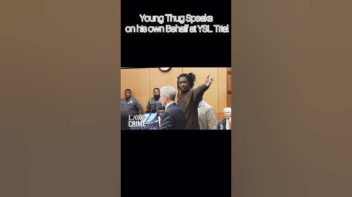 Young Thug gives Heartfelt Speech before walking out of YSL Trial
