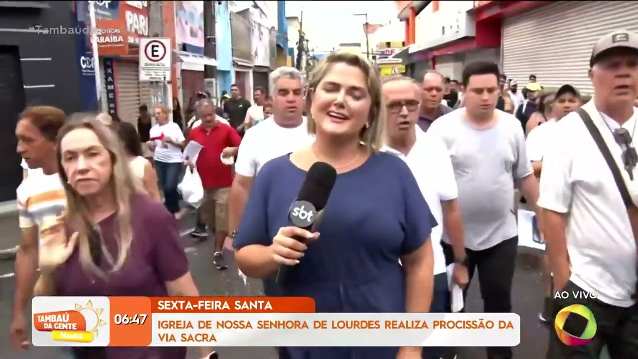 Igreja de Nª Senhora de Lourdes realiza procissão da Via Sacra - Tambaú da Gente Manhã