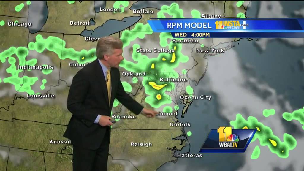 Mostly cloudy conditions with scattered showers in forecast - YouTube